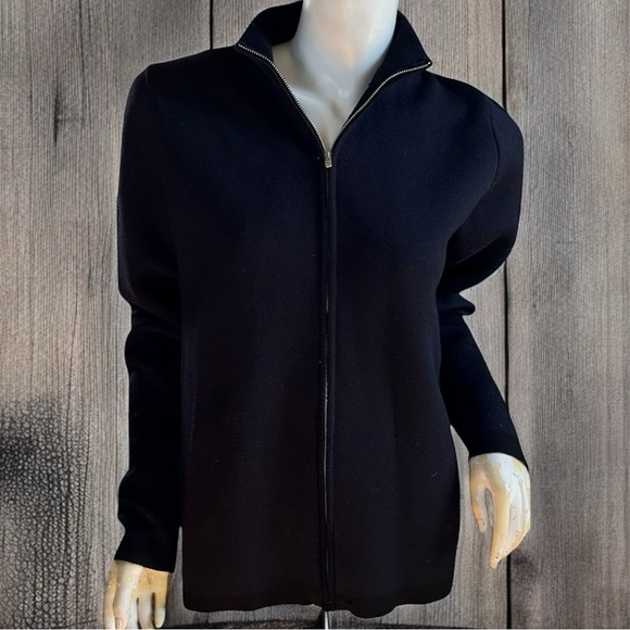 Norse Projects navy blue Long Zip Front Sweater S - Picture 1 of 6